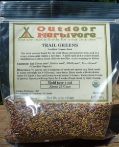 Outdoor Herbivore sprout seeds