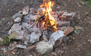 camp fire tender for camp fire
