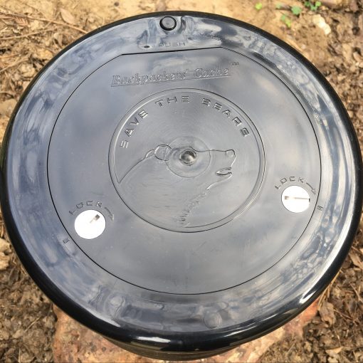 bear canister backpackers cache lid