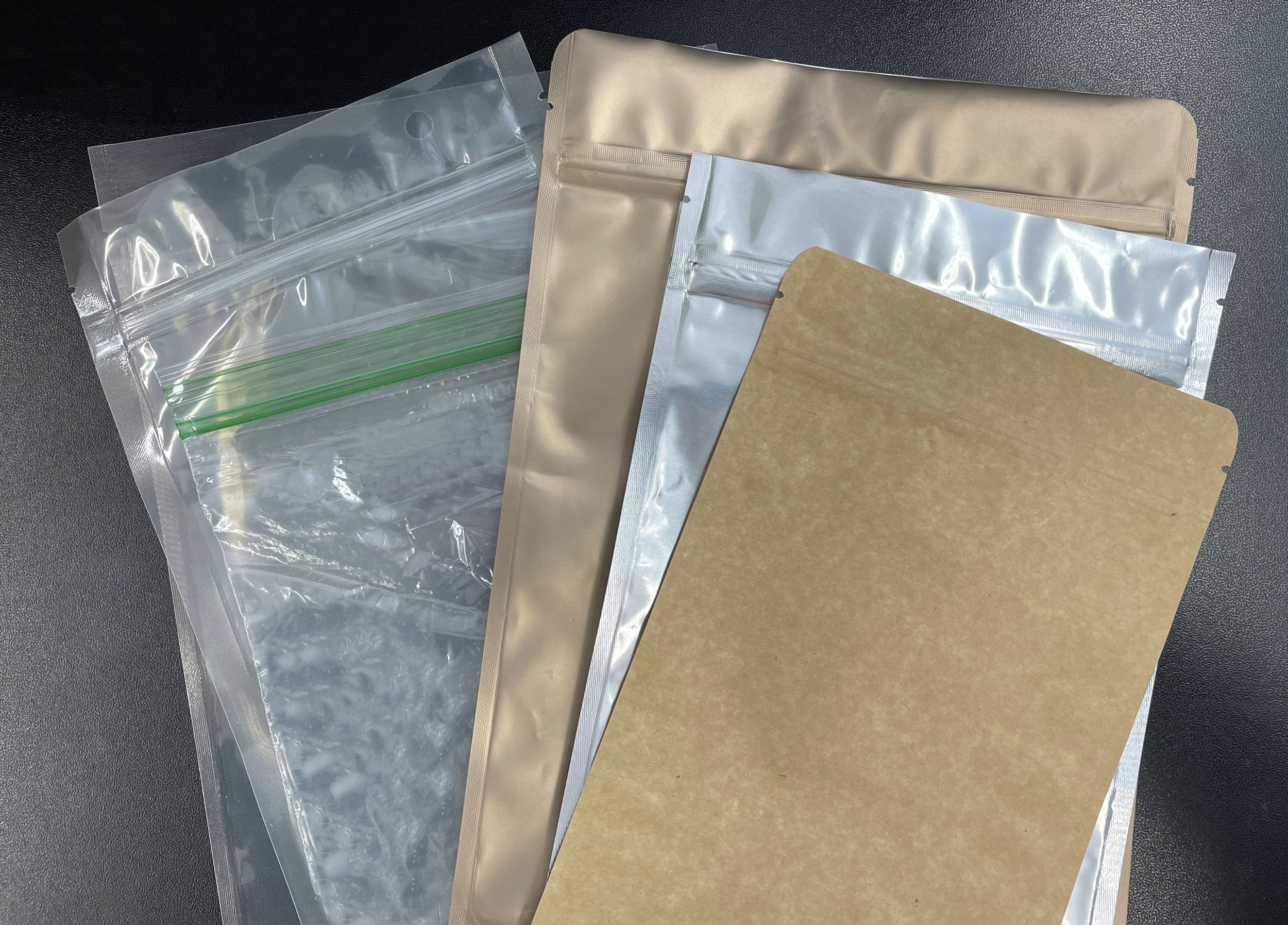 Wholesale Food grade Transparent PET Plastic Zip Lock Bags 