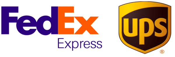 FedEx and UPS logos