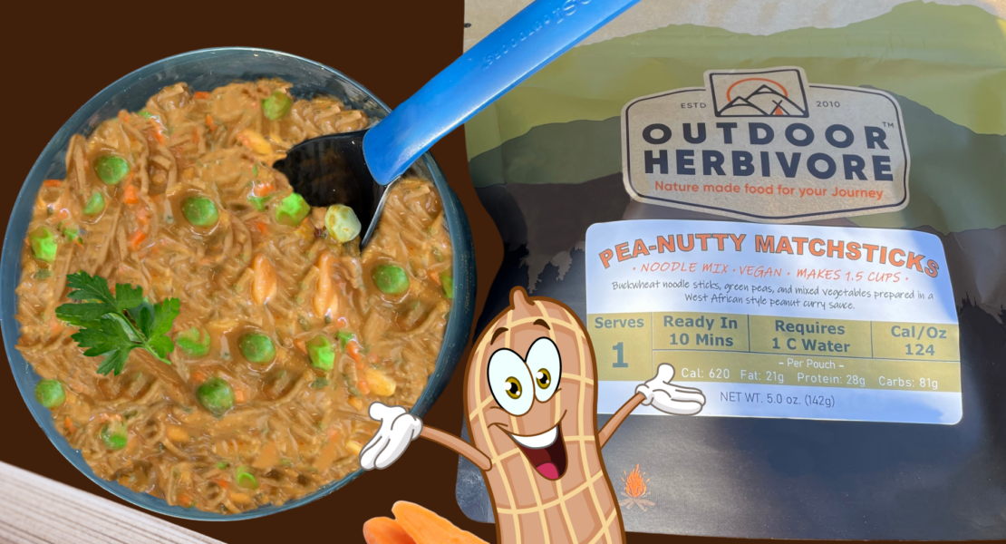 Example of a high protein backpacking meal that is entirely plant-based!