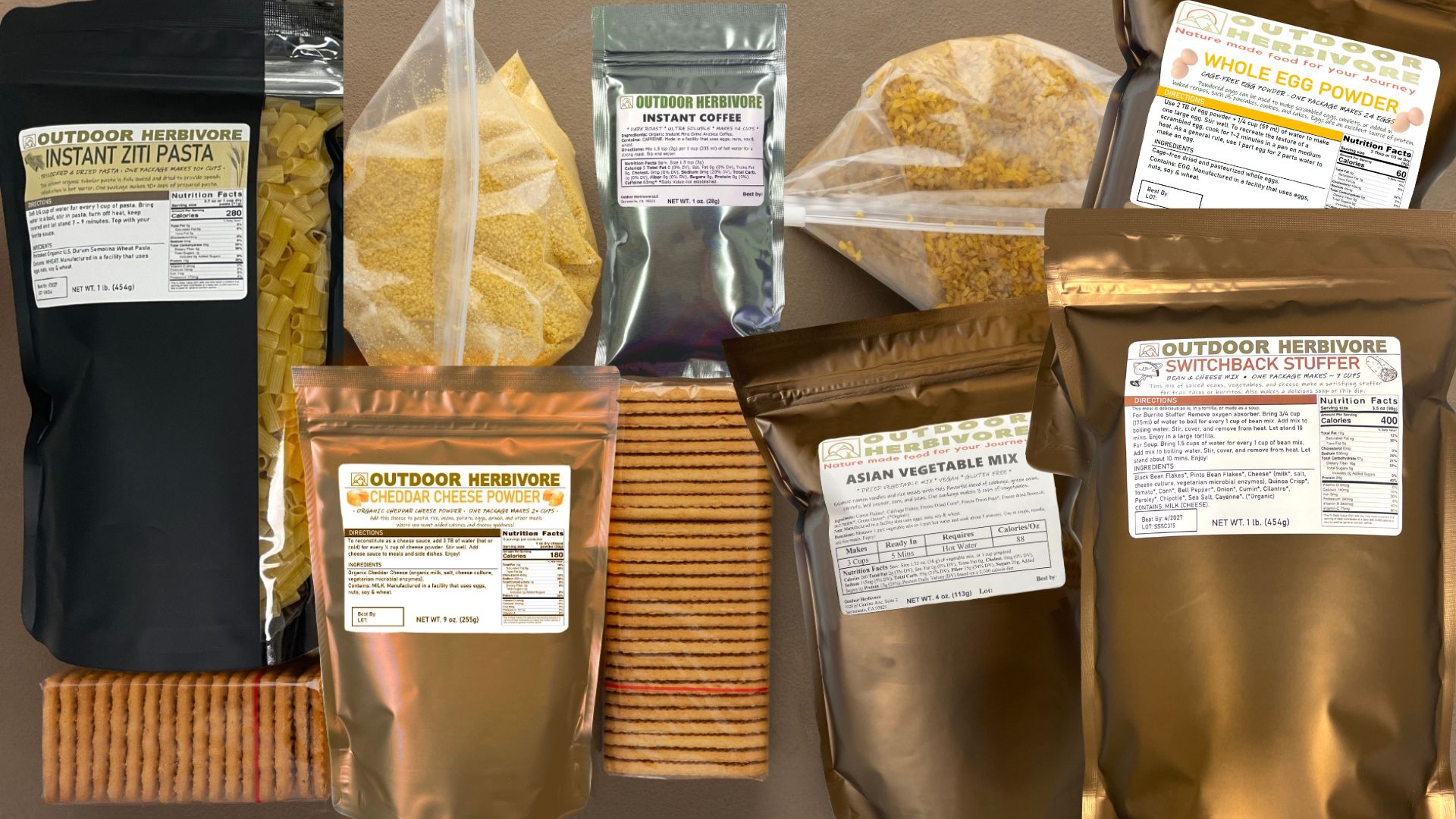 Non-perishable food items used at Burning Man